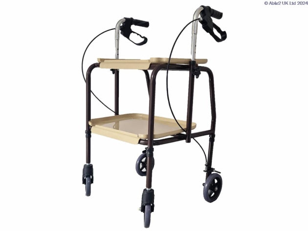 Height Adjustable Trolley with Brakes