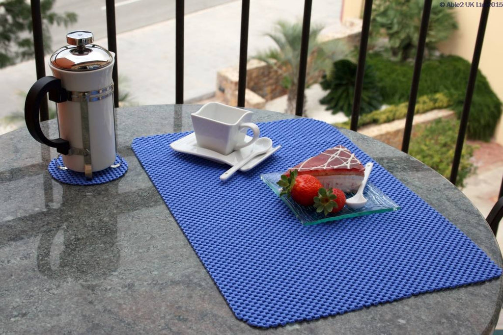 StayPut Non-Slip Tablemat (x4) and Coaster (x4) Set
