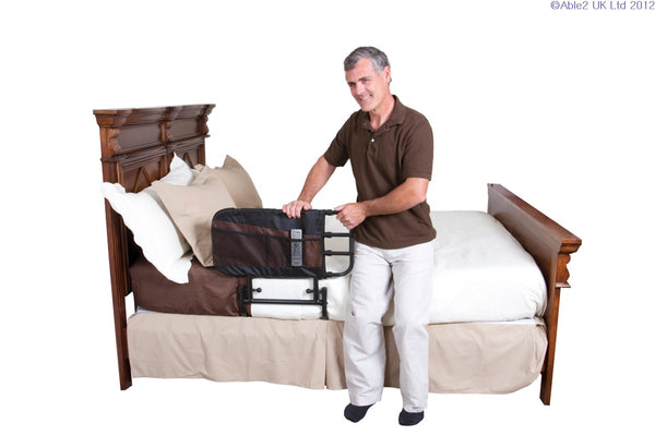 Stander EZ Adjust Bed Rail with Pouch – Right Choice Mobility