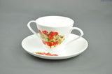 Two Handled China Cup and Saucer